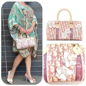 Christian Dior vintage Y2K Trotter Pink  pink  monogram bag
